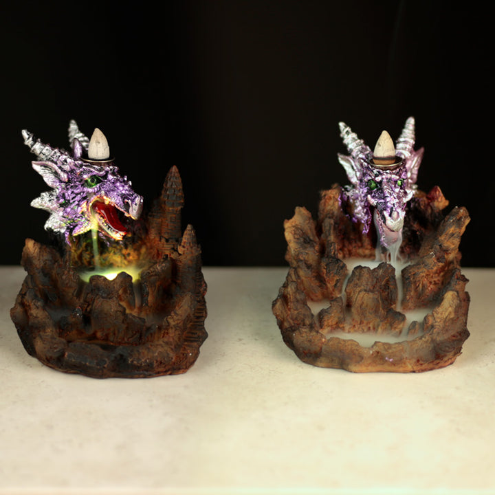 Fantasy LED Backflow Incense Burner - Purple Dragon BACK02-0