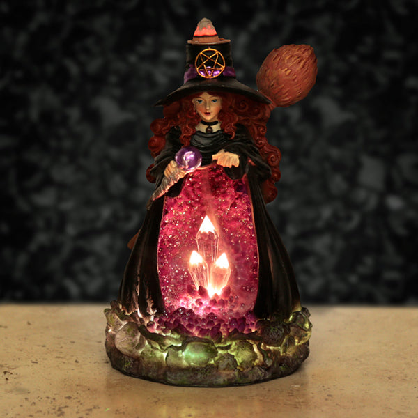 Fantasy LED Backflow Incense Burner - Witches Crystal Cave BACK19-0