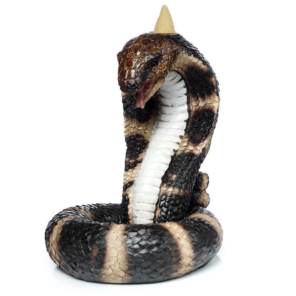 Backflow Incense Burner - Coiled Cobra Snake BACK45