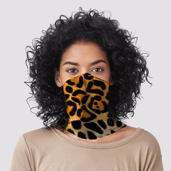 Leopard Animal Print Neck Scarf Face Covering BAND21