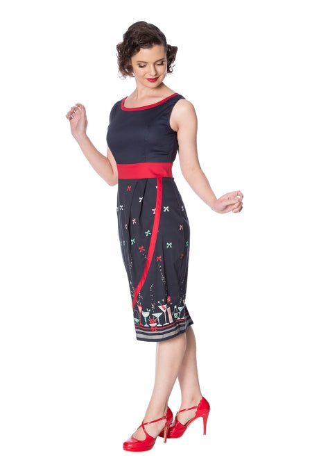 Banned Clothing - Women's Christmas Cocktail Pencil Dress