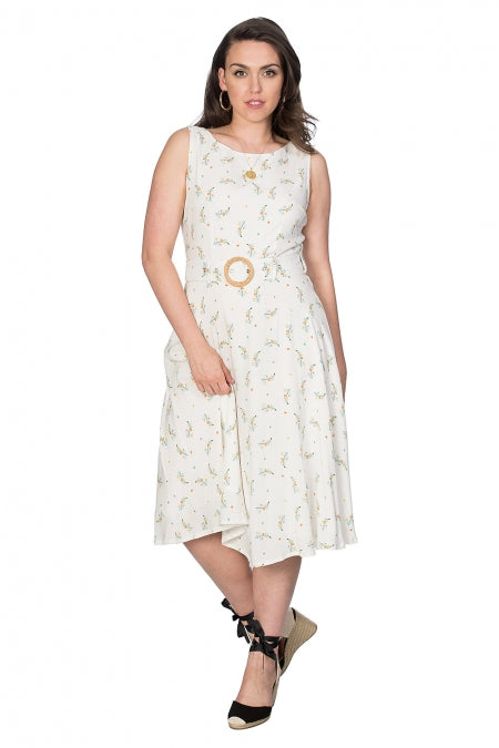 Banned Clothing - Women's Spring Sprig Wrap Back Dress