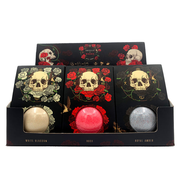 Handmade Bath Bomb in Gift Box - Skulls and Roses BATH73-0