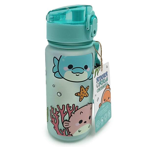 350ml Shatterproof Pop Top Children's Water Bottle - Adoramals Sealife BOT211-0