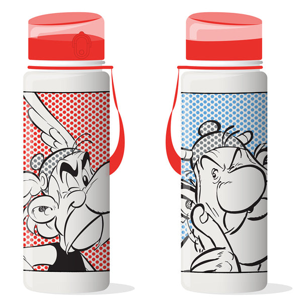600ml Shatterproof Pop Top Water Bottle - Asterix & Obelix BOT227-0