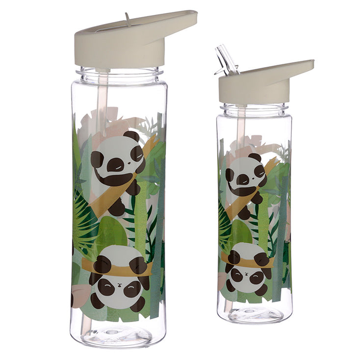 Reusable Pandarama Panda 550ml Water Bottle with Flip Straw BOT34-0