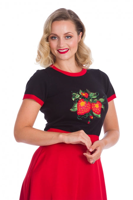 Banned Clothing - Strawberry Fields Top