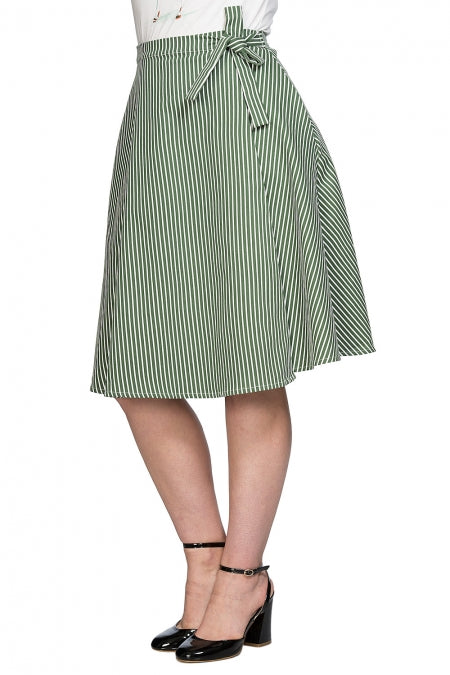 Banned Apparel - Stripe and Ripe Wrap Skirt