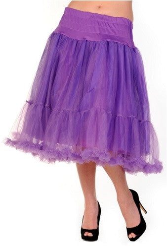 Banned Apparel - Petticoat Purple Long Skirt - Egg n Chips London