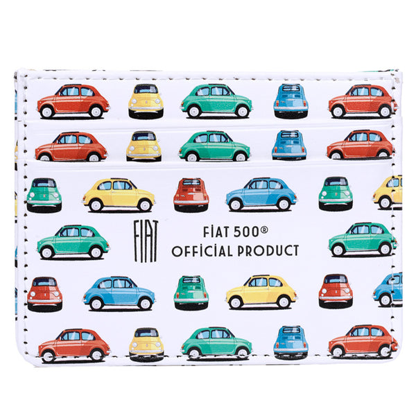Contactless Protection Fabric Card Holder Wallet - Retro Fiat 500 CARD19