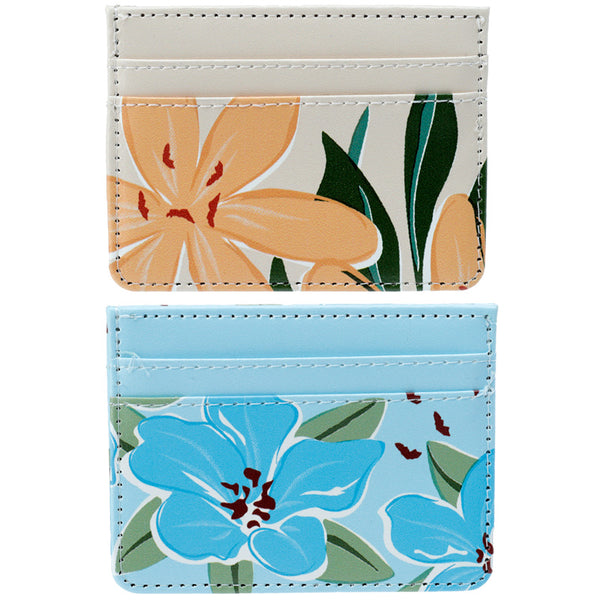 Contactless Protection Fabric Card Holder Wallet - Florens Botanical CARD25-0
