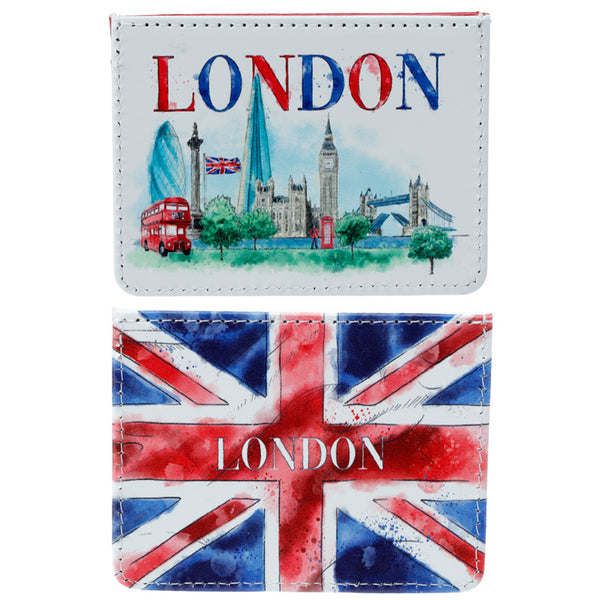 Contactless Protection Fabric Card Holder Wallet - London Tour CARD26-0