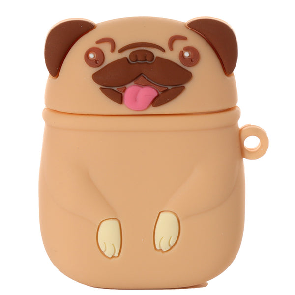 Wireless Earphone Silicone Case Cover - Mopps Pug (Cover Only) CASE72