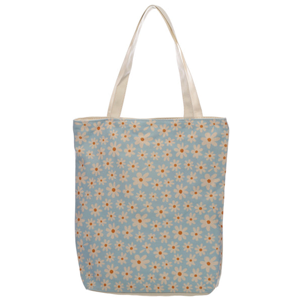Handy Cotton Zip Up Shopping Bag - Oopsie Daisy CBAG101