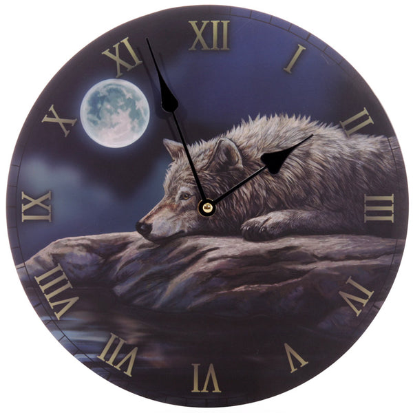Fantasy Quiet Reflection Wolf Decorative Wall Clock CKP60-0