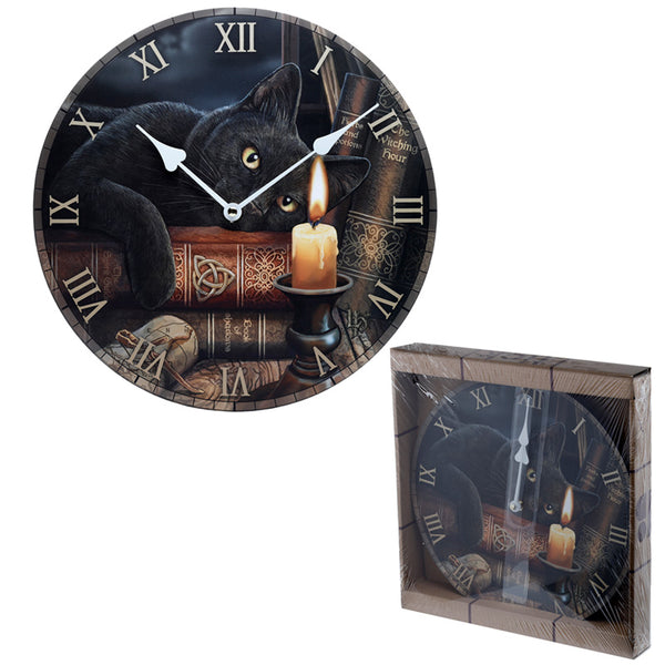 Magical Witching Hour Cat Lisa Parker Design Wall Clock CKP79-0