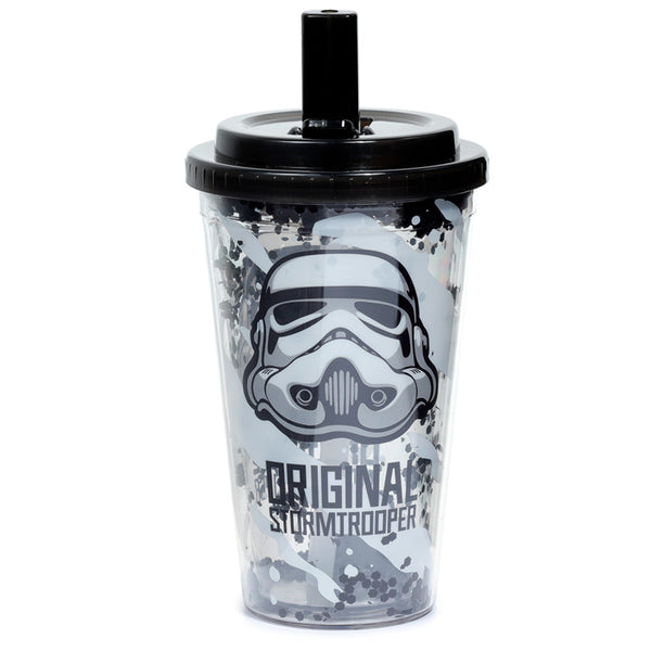 The Original Stormtrooper Shatter Resistant Double Walled Cup with Lid and Straw CUP73