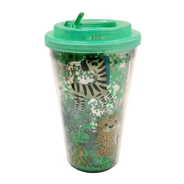 Zooniverse Shatter Resistant Double Walled Cup with Lid and Straw CUP80-0