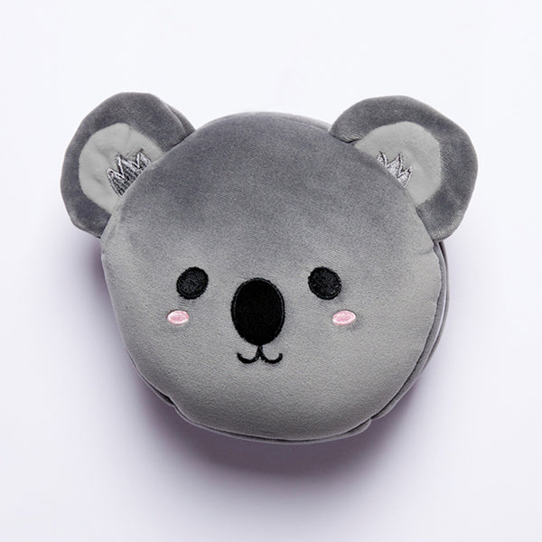 Koala Relaxeazzz Plush Round Travel Pillow & Eye Mask Set CUSH226