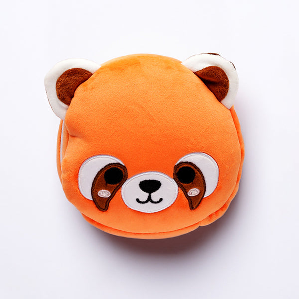 Red Panda Relaxeazzz Plush Round Travel Pillow & Eye Mask Set CUSH229
