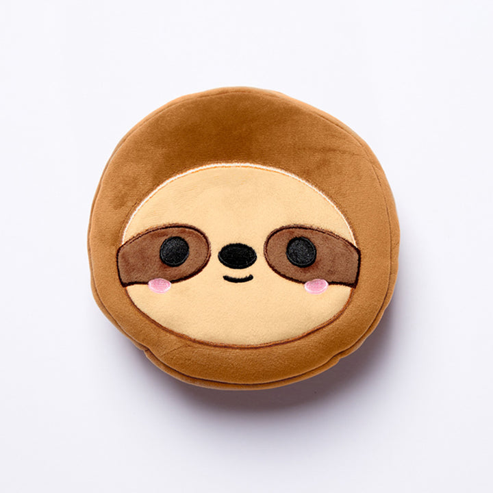 Sloth Relaxeazzz Plush Round Travel Pillow & Eye Mask Set CUSH276-0