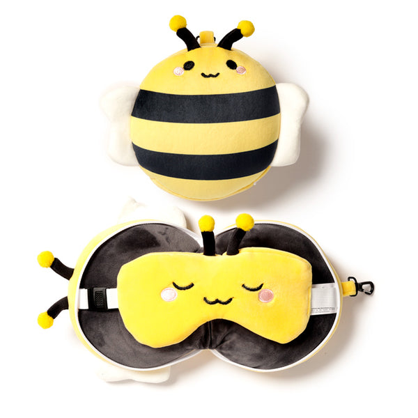 Relaxeazzz Travel Pillow & Eye Mask - Adorabugs Bee CUSH309-0