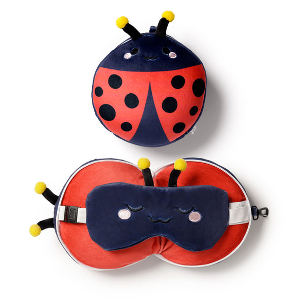 Relaxeazzz Travel Pillow & Eye Mask - Adorabugs Ladybug CUSH310-0