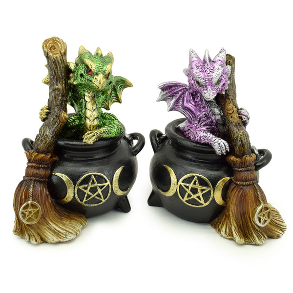 Elements Dragon Figurine - Magical Witches Cauldron DRG540-0