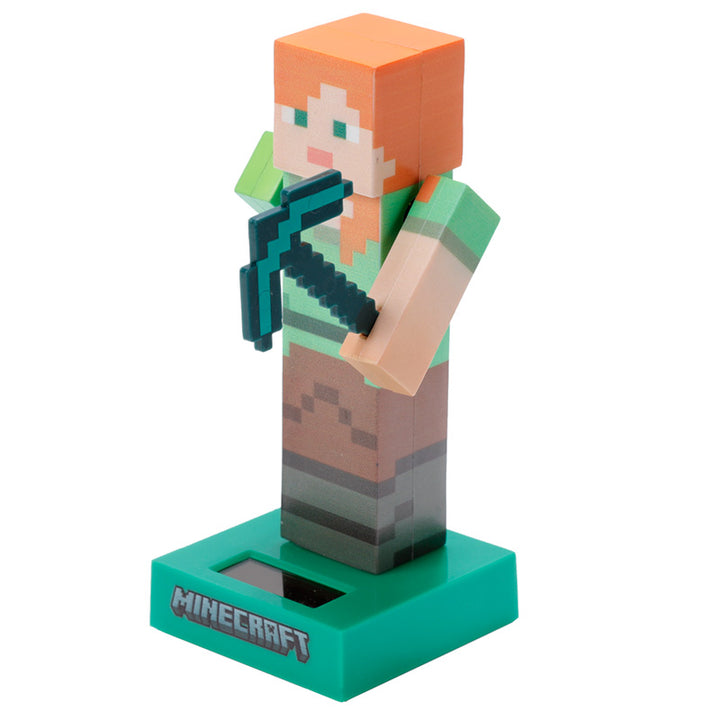 Collectable Licensed Solar Powered Pal - Minecraft Alex FF138-0