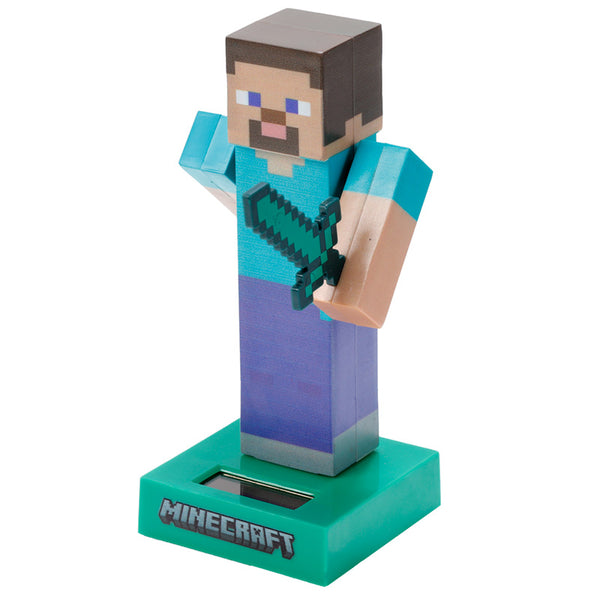 Collectable Licensed Solar Powered Pal - Minecraft Steve FF139-0