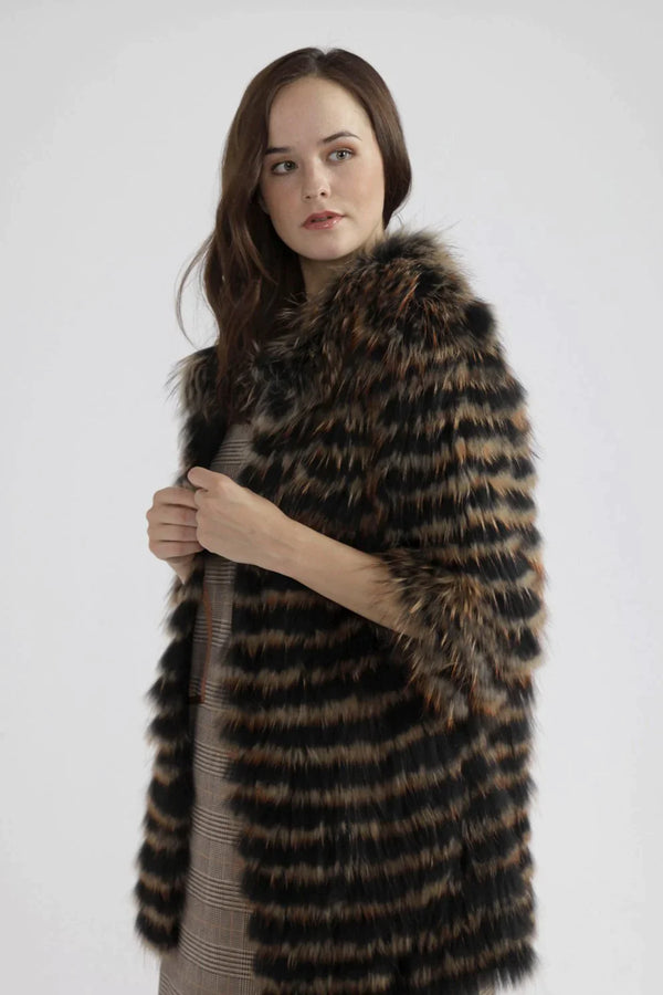 Mocha Fox and Coney Fur Coat-0
