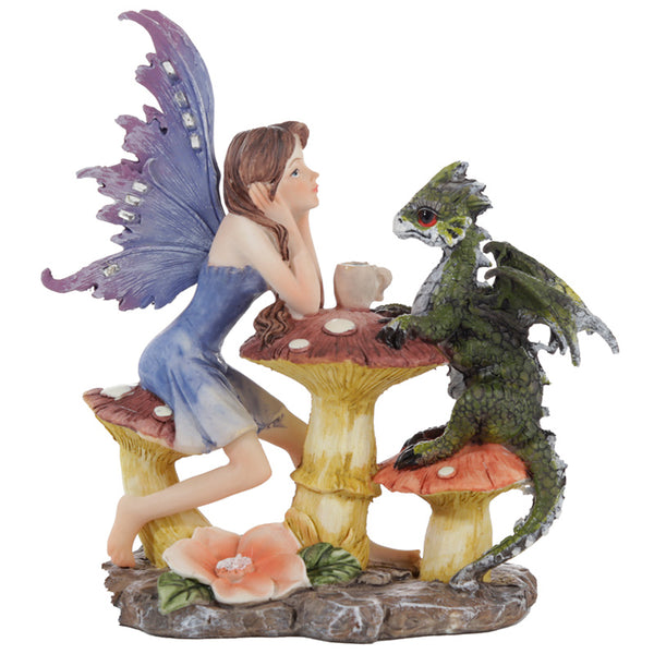 Collectable Woodland Spirit Dragon Tea Party Fairy FY458
