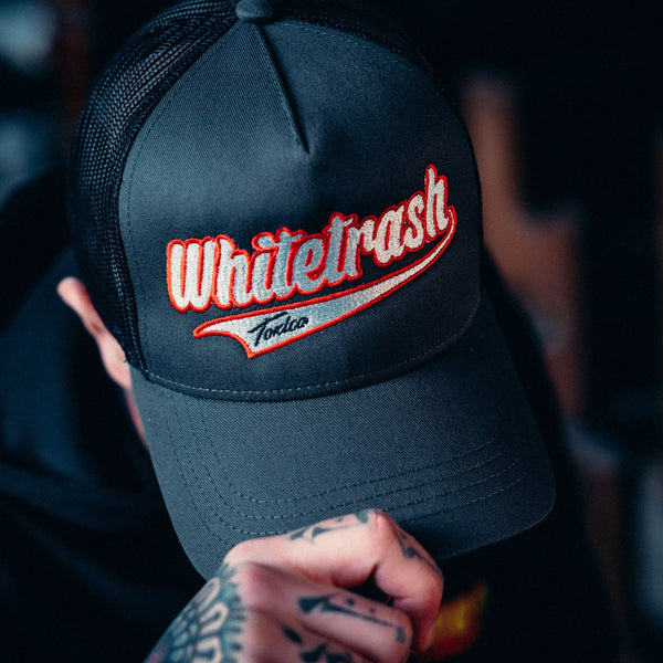 Toxico Clothing - Whitetrash Script Twill Trucker Hat