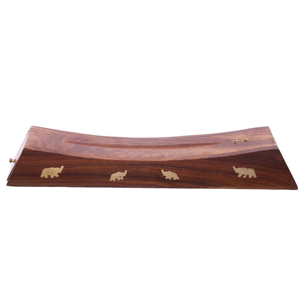 Decorative Sheesham Wood Incense Stick Elephant Box IF204