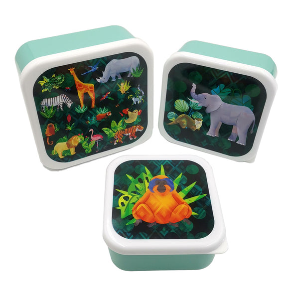 Lunch Boxes Set of 3 (S/M/L) - Animal Kingdom LBOX111-0
