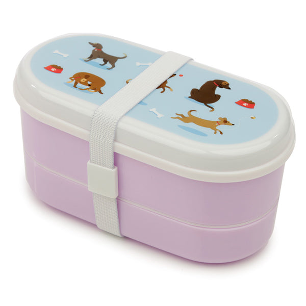 Bento Lunch Box with Fork & Spoon - Catch Patch Dog LBOX51