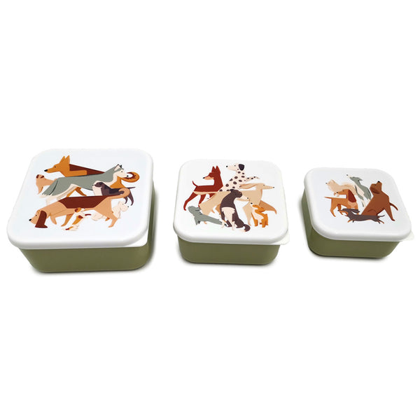 Lunch Boxes Set of 3 (M/L/XL) - Barks Dog LBOX97-0