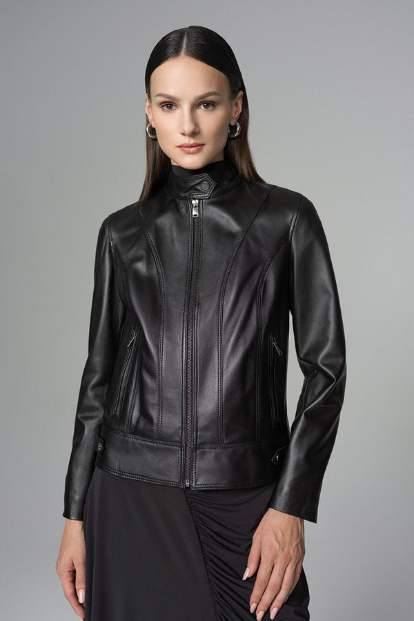 Black Genuine Leather﻿ Jacket-0