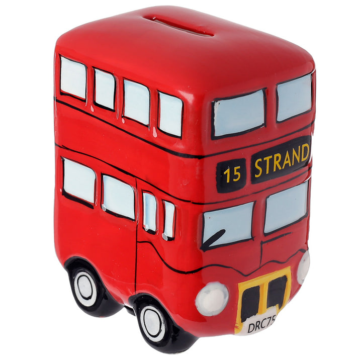 Fun Novelty Ceramic Red Routemaster Bus Money Box MB98-0