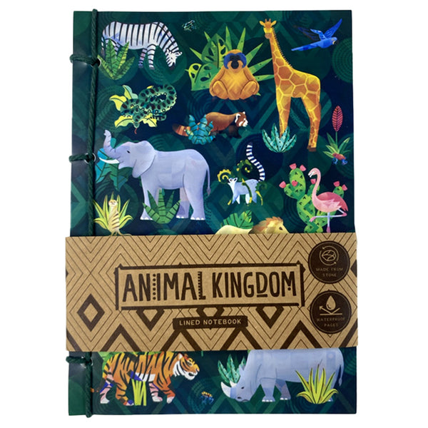 Stone Paper A5 Lined Notebook - Animal Kingdom MEMO101-0