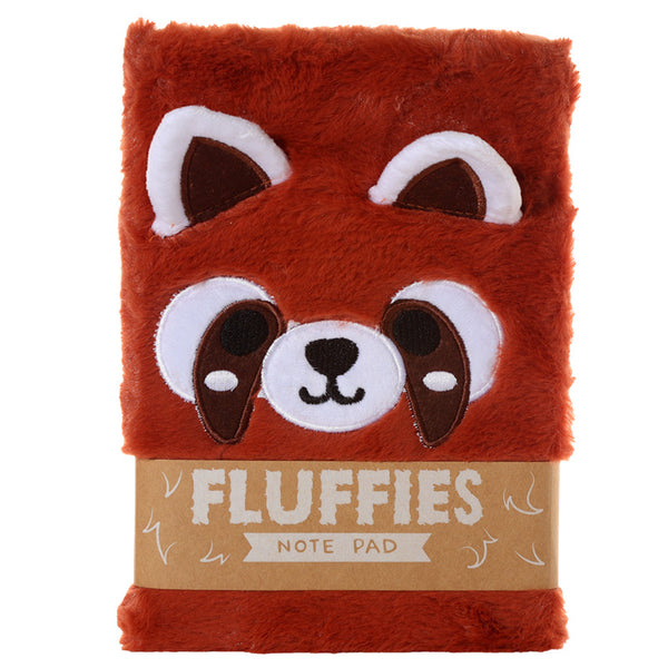 Fluffy Plush A5 Notebook - Adoramals Red Panda MEMO82-0