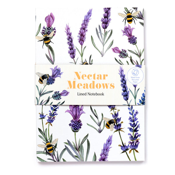 Recycled Paper A5 Lined Notebook - Nectar Meadows MEMO98-0