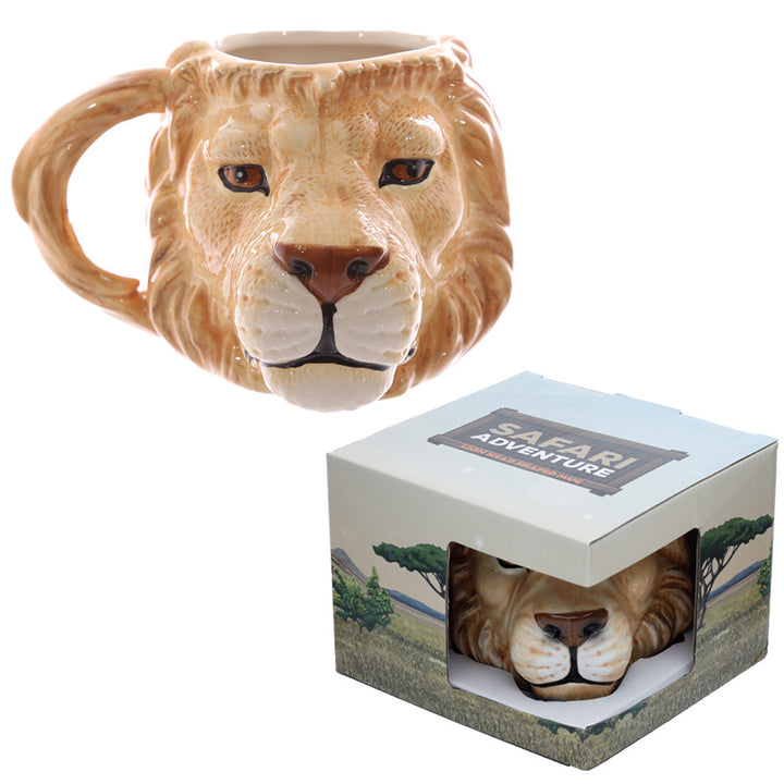 Ceramic Shaped Head Mug - Lion MUG212-0