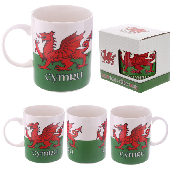 Collectable Porcelain Mug - Wales Welsh Dragon MUG239-0