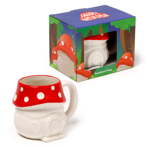 Ceramic Fairy Toadstool House Shaped Collectable Mug MUG418-0