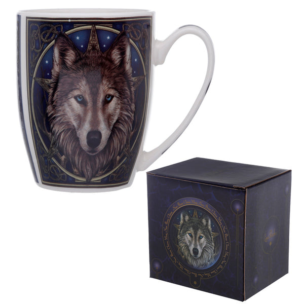 Fantasy Wolf Head Design Porcelain Mug MULP05-0