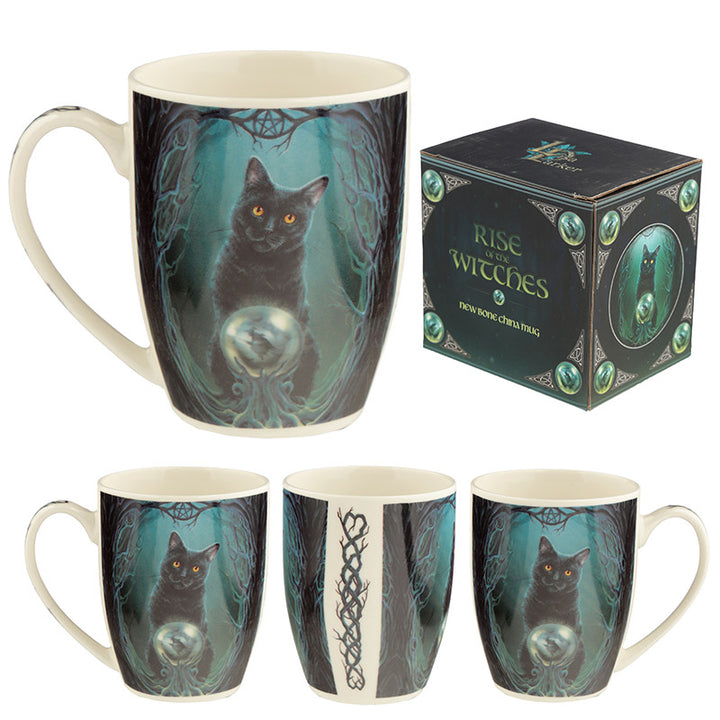 Rise of the Witches Cat Lisa Parker Porcelain Mug MULP46-0