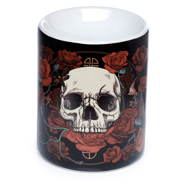 Skulls & Roses Printed Ceramic Oil Burner OB385-0