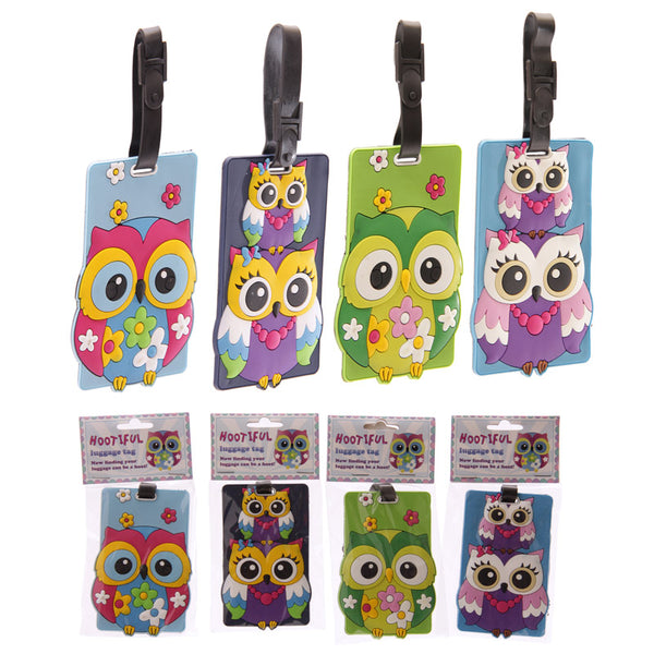 Owl PVC Luggage Tag OWL25