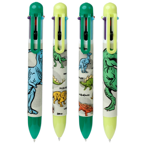 Multi Colour Pen (6 Colours) - Dinosauria PEN216-0